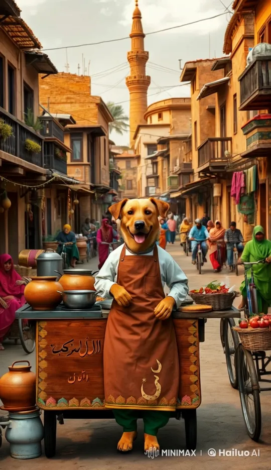 Pakistani Village Street Food Market Life – AI Generated Video | Hailuo AI