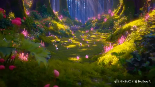 Enchanted Forest Glade: Miyazaki-Inspired 4K Panorama – AI Generated Video | Hailuo AI