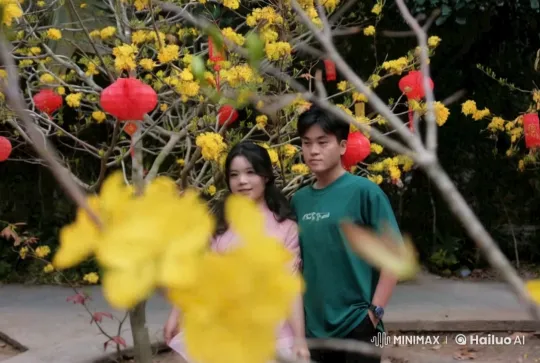 Martial Arts Display in a Serene Flower Garden – AI Generated Video | Hailuo AI