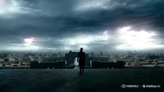 Khalid Stands Defiant as Storm Engulfs Baghdad – AI Generated Video | Hailuo AI