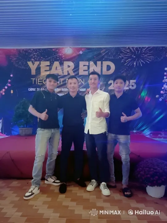 Year End Party 2025: Young Men Celebrate with Kung Fu – AI Generated Video | Hailuo AI
