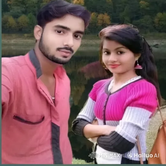 Young Couple Shares Affectionate Moment by Lake – AI Generated Video | Hailuo AI