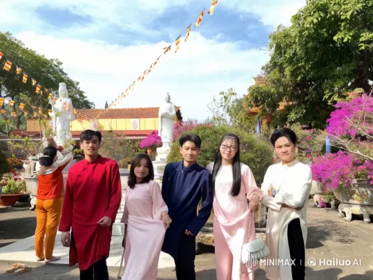 Traditional Kung Fu Display in Temple Garden Setting – AI Generated Video | Hailuo AI