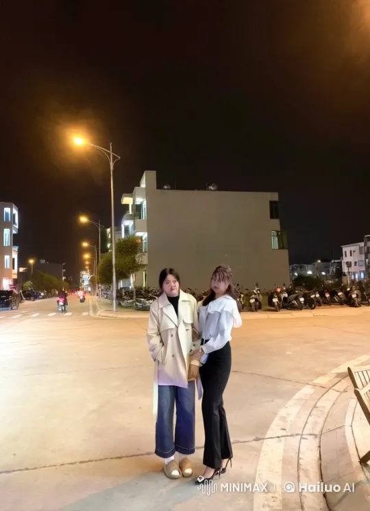 Nighttime Kungfu Display on City Street – AI Generated Video | Hailuo AI