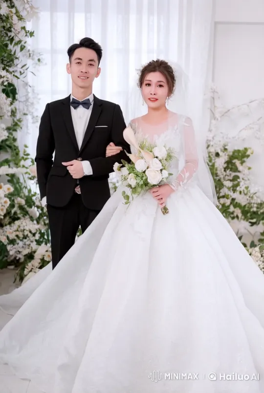 Wedding Couple's Unexpected Kungfu Performance – AI Generated Video | Hailuo AI