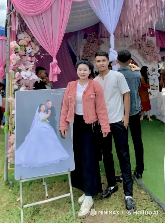 Playful Fight Scene at Wedding Setup – AI Generated Video | Hailuo AI