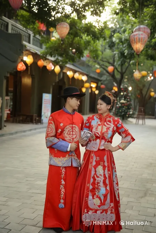 Traditional Chinese Kung Fu Couple Showcases Mastery – AI Generated Video | Hailuo AI