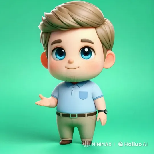 3D Cartoon Character Showcases Hexagonal Concrete Brick – AI Generated Video | Hailuo AI