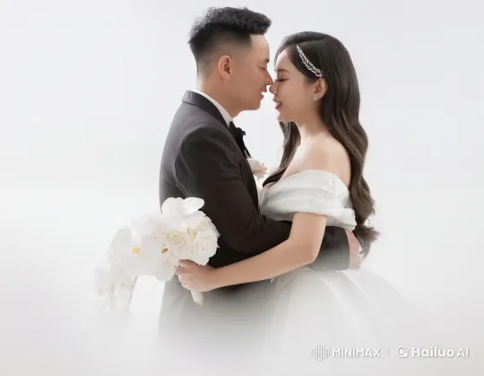Wedding Couple's Synchronized Kung Fu Performance – AI Generated Video | Hailuo AI