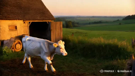 Farmer Discovers Fresh Perspective on Familiar Land – AI Generated Video | Hailuo AI