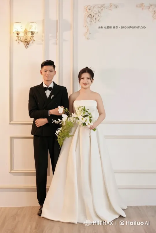 Wedding Martial Arts: Bride and Groom's Elegant Fight – AI Generated Video | Hailuo AI