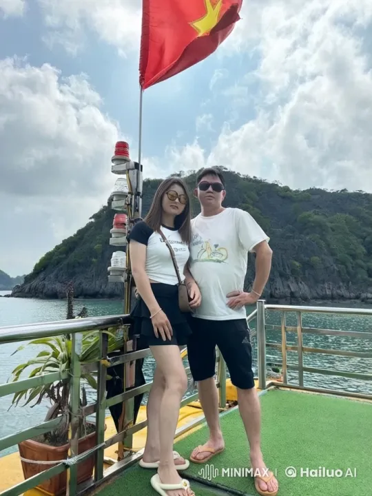 Martial Arts Sparring on a Seaside Boat – AI Generated Video | Hailuo AI