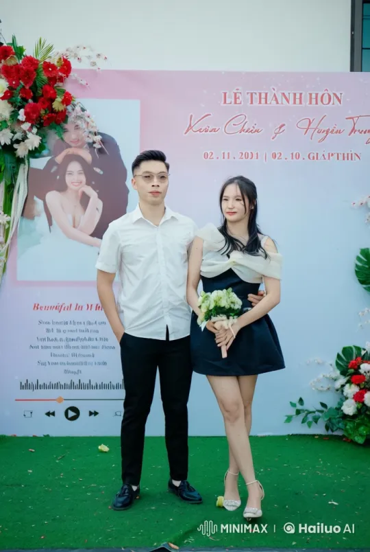 Wedding Couple Showcases Synchronized Martial Arts Skills – AI Generated Video | Hailuo AI