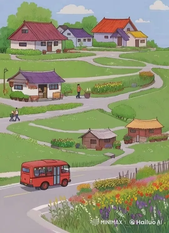 Village Morning: Serenity and Daily Life – AI Generated Video | Hailuo AI