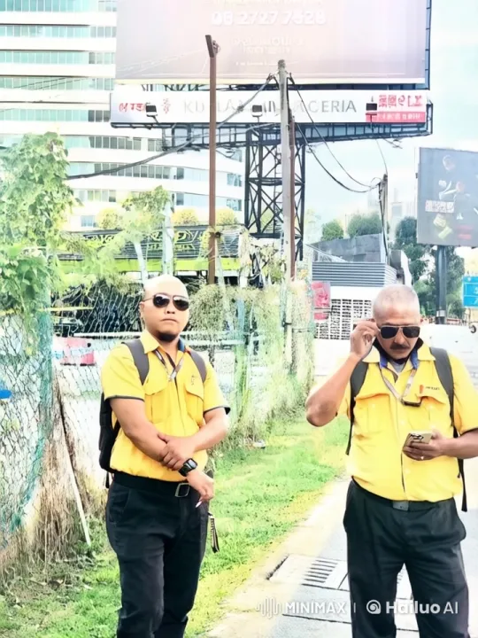 Security Guards Engage in Martial Arts Sparring Session – AI Generated Video | Hailuo AI