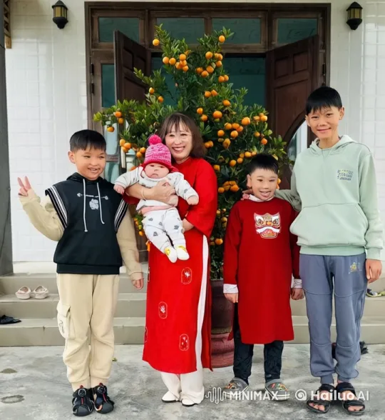 Family Celebrates with Kungfu Moves in Front of Kumquat Tree – AI Generated Video | Hailuo AI