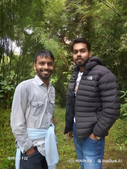 Friends Embrace in Serene Bamboo Forest – AI Generated Video | Hailuo AI