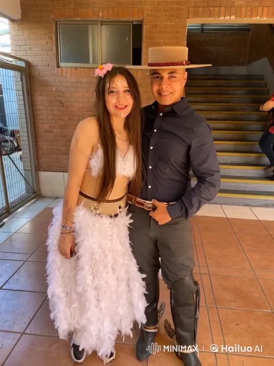 Couple Shares Sweet Moment in Brick-Walled Hallway – AI Generated Video | Hailuo AI