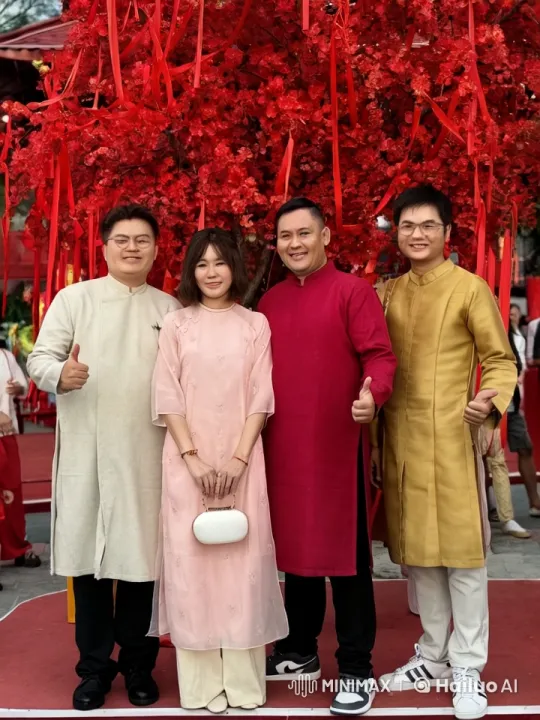 Traditional Attire Martial Arts Display Under Red Tree – AI Generated Video | Hailuo AI