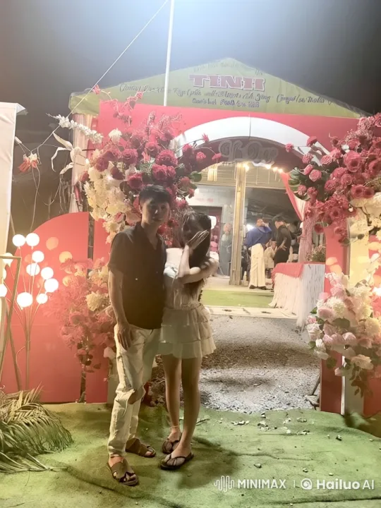 Couple Showcases Martial Arts at Festive Night Celebration – AI Generated Video | Hailuo AI
