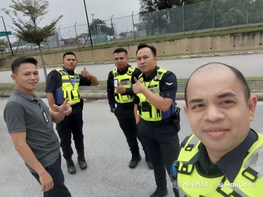 Policemen vs. Man in Gray Polo Shirt: Escalating Confrontation – AI Generated Video | Hailuo AI