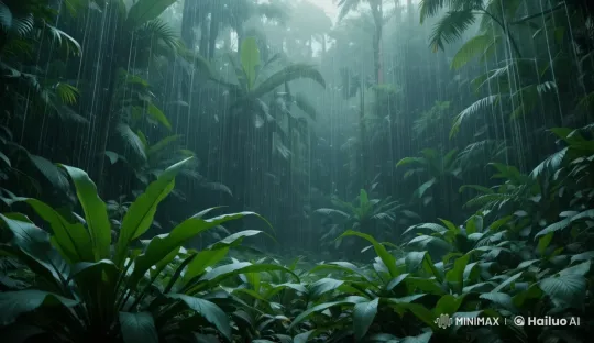 Tranquil Rainforest Exploration in Gentle Rain – AI Generated Video | Hailuo AI