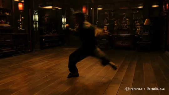 Master Martial Artist Showcases Skills in Intense Dojo Fight – AI Generated Video | Hailuo AI