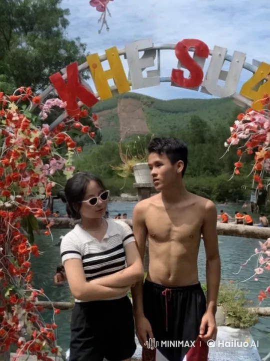 Young Martial Artists Practice by Scenic Waterbody – AI Generated Video | Hailuo AI