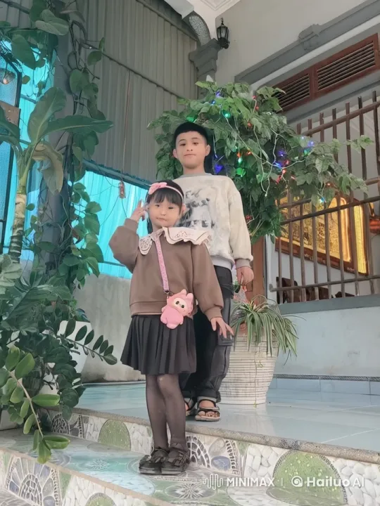 Children Practice Kung Fu on Staircase – AI Generated Video | Hailuo AI