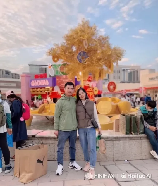 Martial Artists Showcase Grace and Power in Night Square – AI Generated Video | Hailuo AI