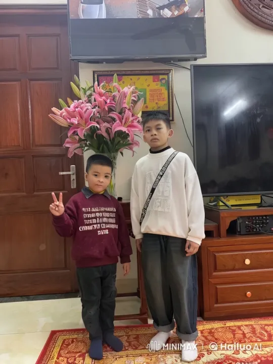 Children Display Playful Kungfu Skills in Living Room – AI Generated Video | Hailuo AI