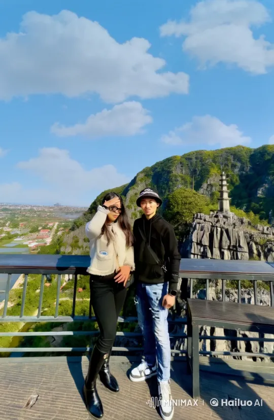 Martial Arts Display on Scenic Mountain Viewpoint – AI Generated Video | Hailuo AI
