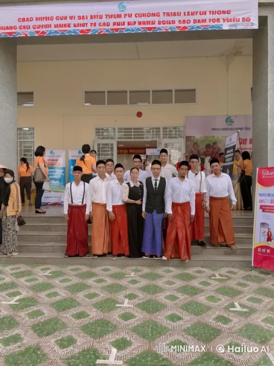 Traditional Martial Arts Demonstration at Building Entrance – AI Generated Video | Hailuo AI