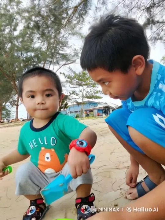 Children Practicing Kung Fu at the Beach – AI Generated Video | Hailuo AI