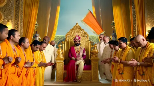 Chhatrapati Shivaji's Majestic Coronation in Raigad Fort – AI Generated Video | Hailuo AI