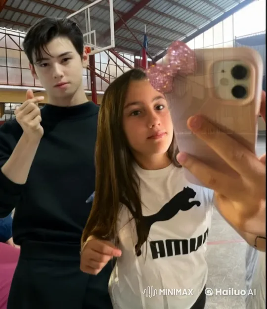 Affectionate First Kiss in Indoor Sports Facility – AI Generated Video | Hailuo AI