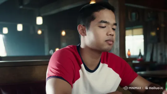 Lonely Man Drowns Sorrows in Rustic Bar Setting – AI Generated Video | Hailuo AI