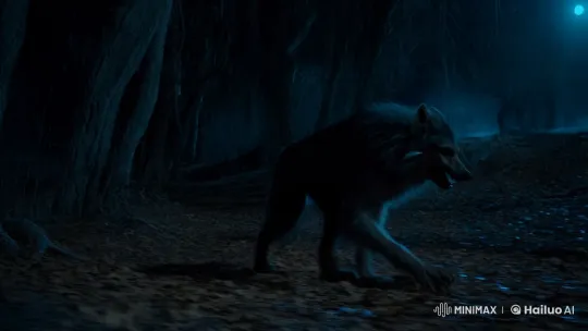 Werewolf Paces Through Haunted Backcountry at Night – AI Generated Video | Hailuo AI
