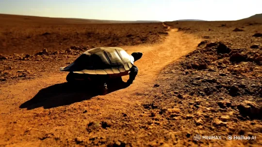 Turtle's Journey: Symbol of Persistence Across Mogan Road – AI Generated Video | Hailuo AI