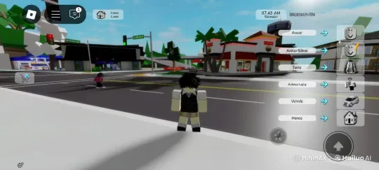 Player Rivalry and Chase in Virtual Brookhaven City – AI Generated Video | Hailuo AI