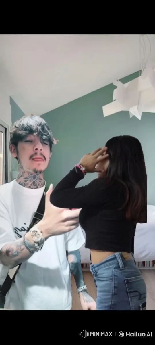 Affectionate Embrace in Cozy Modern Bedroom – AI Generated Video | Hailuo AI