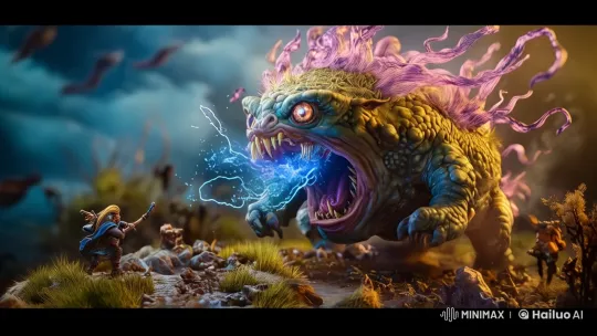 High Fantasy Battle: Live2D Magic and Chaos – AI Generated Video | Hailuo AI