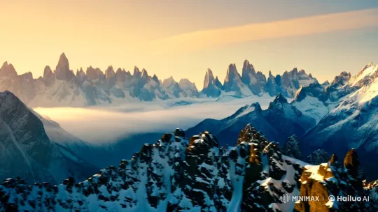 Poignant Reflections Amid Majestic Mountains – AI Generated Video | Hailuo AI
