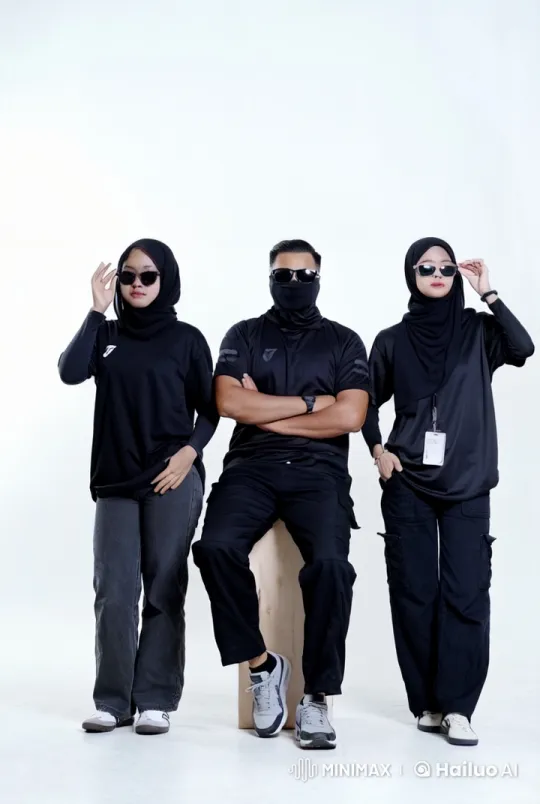 Synchronized Kungfu Performance in White Studio – AI Generated Video | Hailuo AI