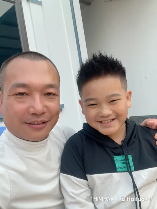 Father and Son Practicing Kung Fu by Modern Building – AI Generated Video | Hailuo AI