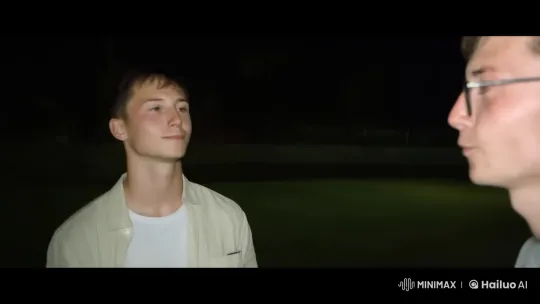 Intimate Kiss Between Two Young Men Captured – AI Generated Video | Hailuo AI