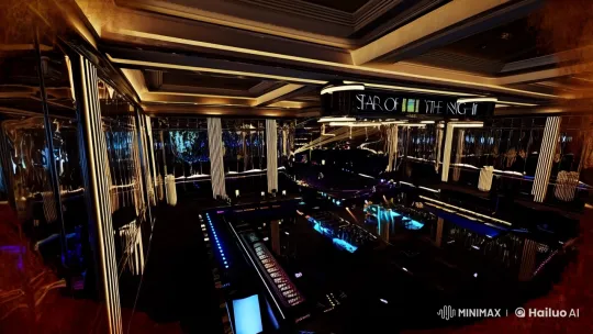 Star of the Night Nightclub Cinematic Panorama – AI Generated Video | Hailuo AI