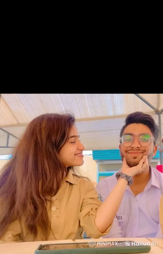 Affectionate Moment Between Girl and Boy in Sunlit Setting – AI Generated Video | Hailuo AI
