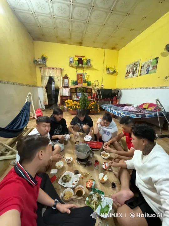 Friends Turn Dining Room into Intense Kung Fu Battle – AI Generated Video | Hailuo AI