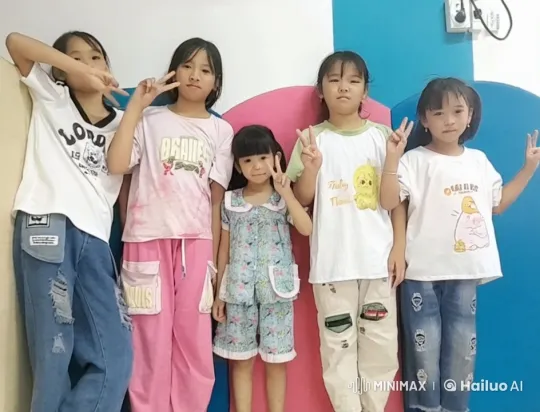 Young Girls Perform Dynamic Kung Fu Moves – AI Generated Video | Hailuo AI